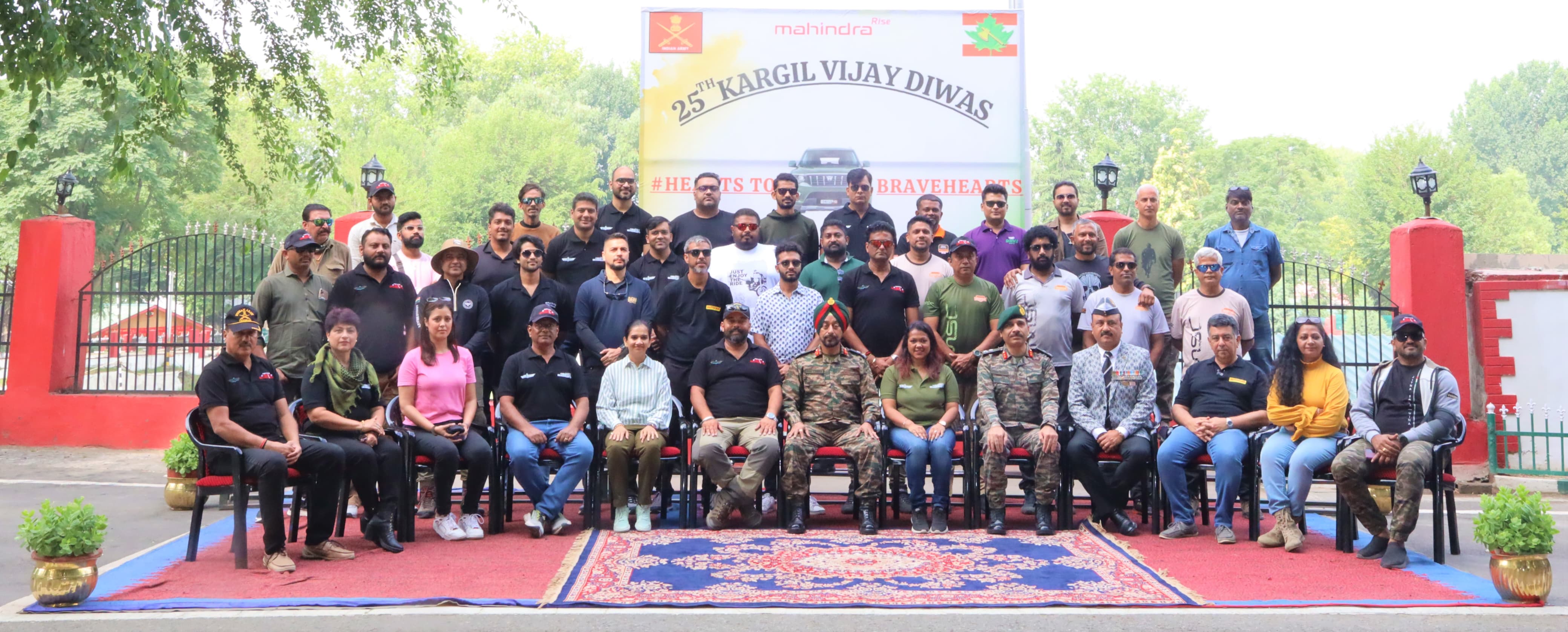 'VANDE KARGIL RALLY FLAGGED OFF'